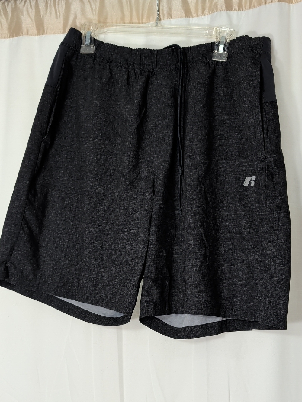 Russell Athletic Men's Black Heather Athletic Shorts